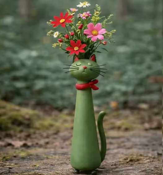Purrfect Cat Vases