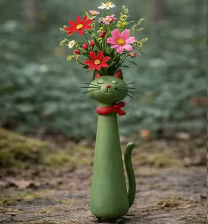 Purrfect Cat Vases